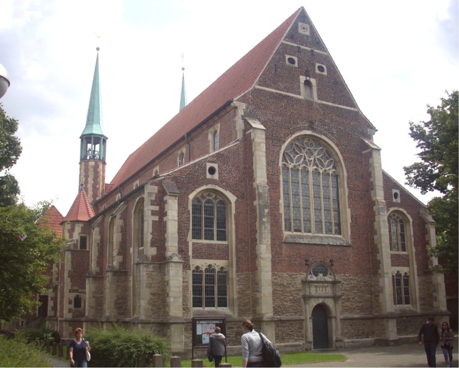 Die Petrikirche auf dem Gelände der Universität Münster