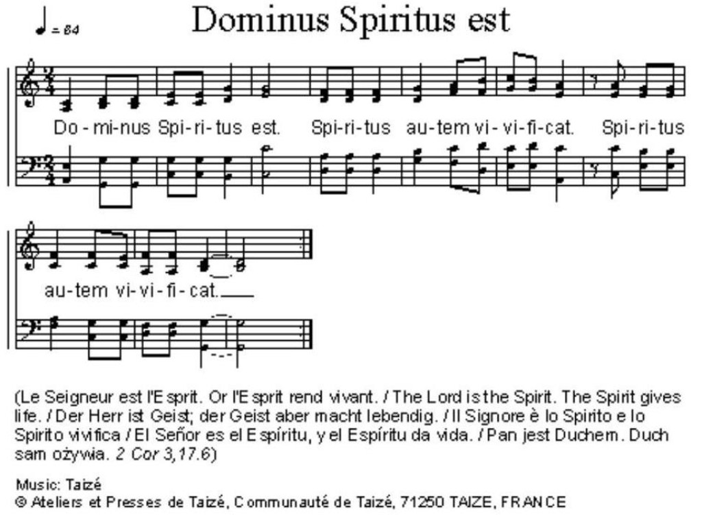 Dominus Spiritus est - Der Herr ist Geist